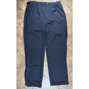TOURNEY Black Waterproof GORE-TEX RAIN GOLF PANTS Windbreaker Course Hike Men L